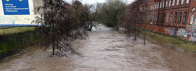 Hochwasser - Alarm im S&uuml;dharz, hier im Februar 2017 (Foto: nnz-Archiv)