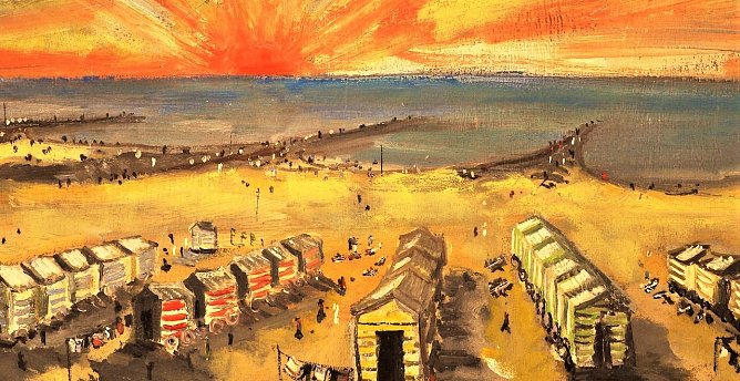 Friedrich Einhoff (1901-1988), Ostseestrand Ahrenshoop (Foto: ©Kunsthaus Meyenburg) Friedrich Einhoff (1901-1988), Ostseestrand Ahrenshoop (Foto: ©Kunsthaus Meyenburg)