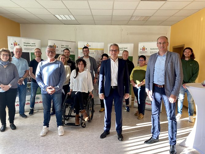 Innenminister Georg Maier nutzte am Mittwoch die Gelegenheit und besuchte den Kreissportbund Nordhausen (Foto: Kreissportbund Nordhausen)