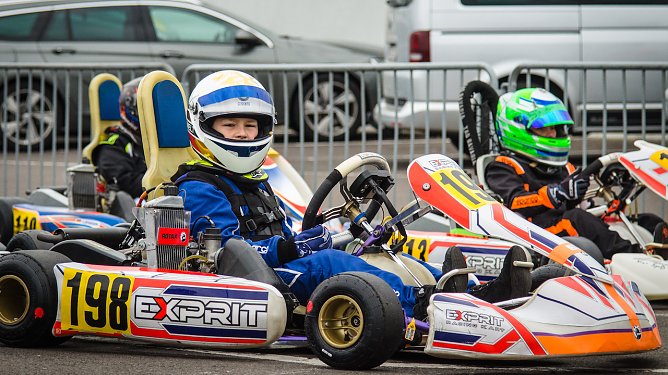 JuliusRammelt in seinem Kartwagen (Foto: K.Rammelt)