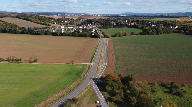 Das Teilst&uuml;ck zwischen Hesserode und Kleinwechsungen konnte z&uuml;gig umgesetzt  werden (Foto: Pressestelle Landratsamt Nordhausen)