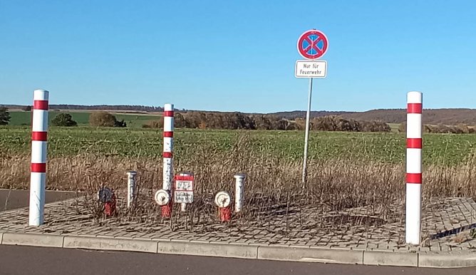 Nur die Feuerwehr darf hier nicht halten ... (Foto: F.Jeschke)