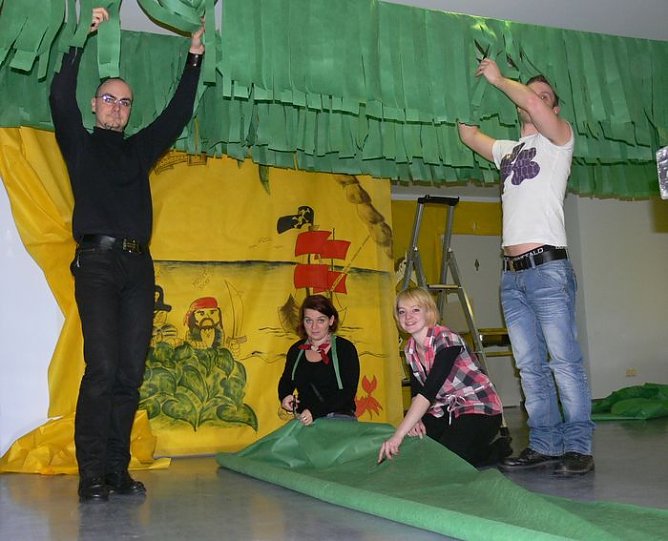 Vorbereitungen (Foto: I. K&uuml;hn)