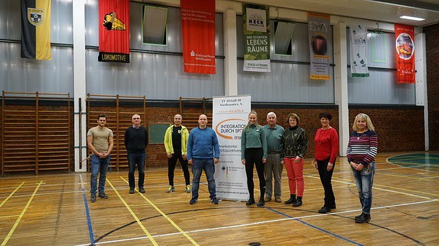 v.l.n.r.: Jan Raabe, Thomas Liebram, Gunnar Haase, Martin Gremmer (Pr&auml;sident), Lydia Lenz, Dietmar Schulze, Petra Hubert, Sylvia Ostwald, Anka Thorleuchter (Foto: LV Altstadt 98)