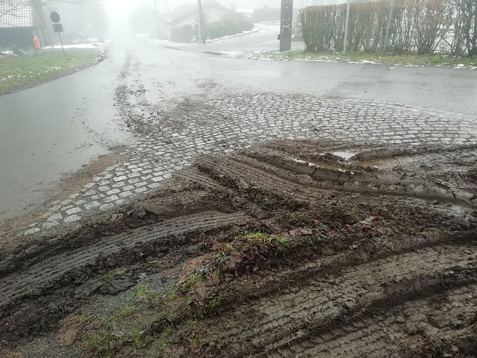 Muss das sein? Zerfahrenes Terrain in Sophienhof  (Foto: W. J&ouml;rgens)