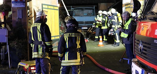 Brand in Rehungen (Foto: S. Dietzel)