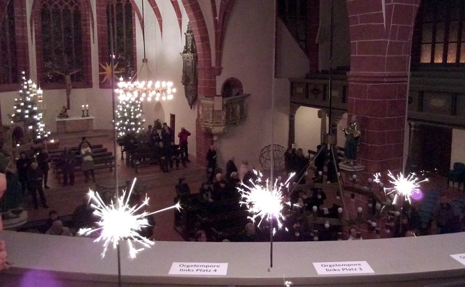 Orgel und "Feuerwerk" in St. Blasii am Silvestertag (Foto: R.Englert)