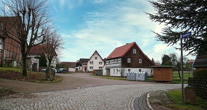 Dorfplatz in Hermannsacker (Foto: S.Schedwill)