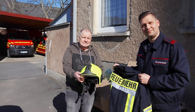 Feuerwehr spendet f&uuml;r Ukraine (Foto: Stadtverwaltung Nordhausen)