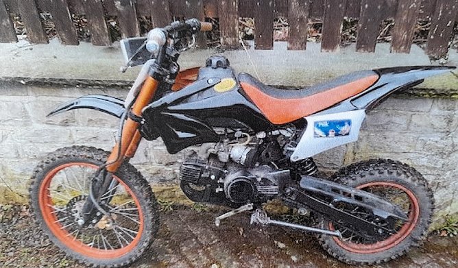 Gefundenes Motorrad (Foto: Polizei)