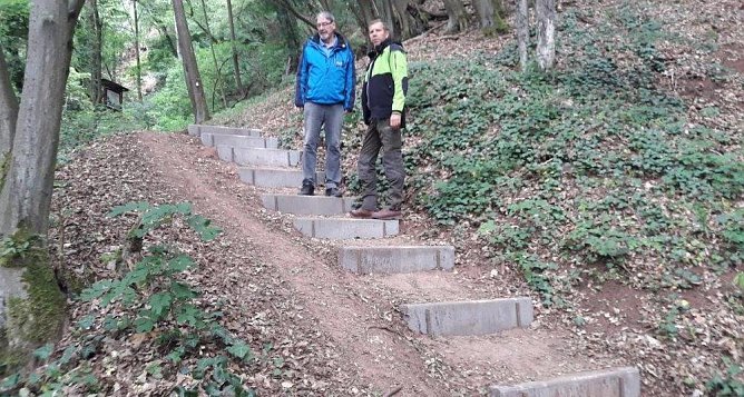 Ausgebesserte Wegf&uuml;hrung (Foto: F&ouml;rderverein Karstwanderweg Landkreis Nordhausen)