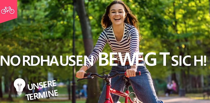 Aus dem aktuellen Plakat zum Stadtradeln (Foto: Stadtverwaltung Nordhausen) Aus dem aktuellen Plakat zum Stadtradeln (Foto: Stadtverwaltung Nordhausen)