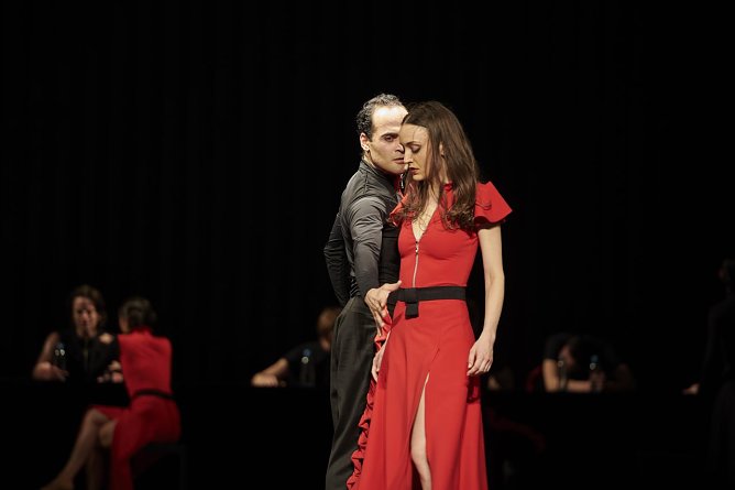 &raquo;Carmen&laquo;, mit Arsen Azatyan, L&eacute;a P&eacute;richon (Foto: Matthias Bau)
