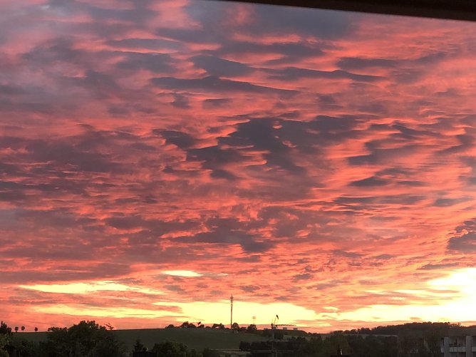...und einen &auml;hnlichen Eindruck vom Abendhimmel hielt Herr Voigt fest (Foto: O. Voigt)