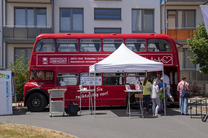 Info-Bus am S&uuml;dharz-Klinikum (Foto: Pressestelle Landratsamt Nordhausen)
