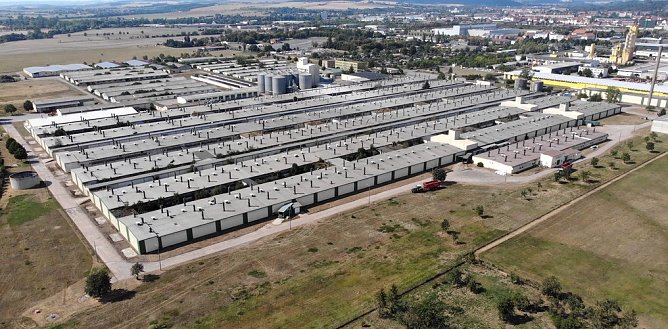 Luftaufnahme vom Gro&szlig;unternehmen vor den Toren Nordhausen (Foto: S.Dietzel)