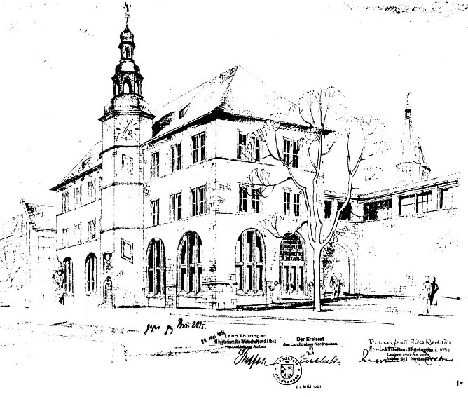 Die Skizze des Hauses von Friedrich Stabe (Foto: Heidelore Kneffel)