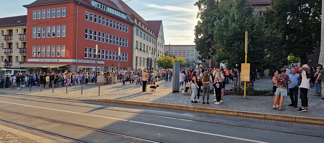 Der Rathausplatz war gut besucht (Foto: nnz)