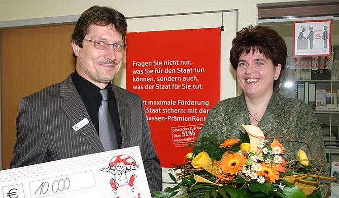 Gl&uuml;ckliche Gewinnerin (Foto: KSK)