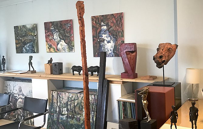 Atelier des Künstlers in Bleicherode (Foto: P.Genßler) Atelier des Künstlers in Bleicherode (Foto: P.Genßler)