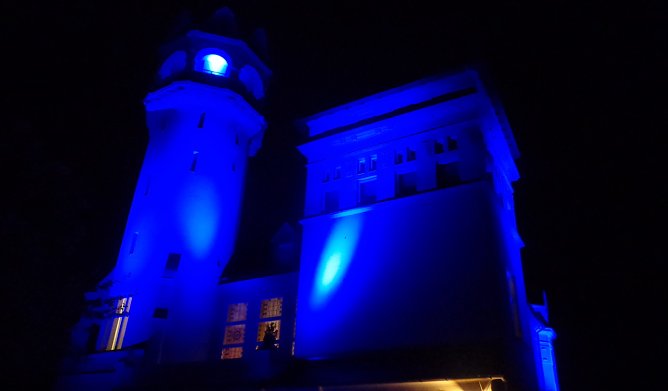 Spektakul&auml;re Illumination gestern Abend zur Ausstellungser&ouml;fnung (Foto: HG Backhaus)