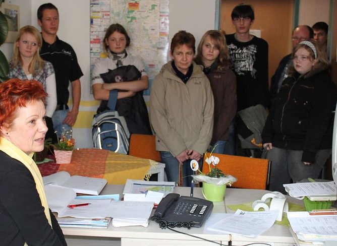 Im Landratsamt geschnuppert (Foto: J. Piper)