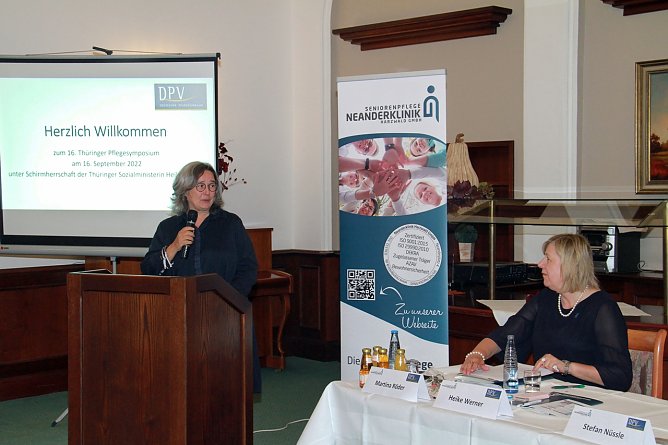 Gesundheitsministerin Heike Werner beim Pflegesymposium (Foto: Deutscher Pflegeverband e.V. )