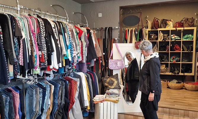 Jeanett Sch&uuml;ler in ihrem "Stoffwechsel" (Foto: nnz)