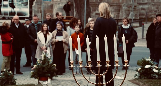 Gedenken an die Pogromnacht von 1938 (Foto: agl)
