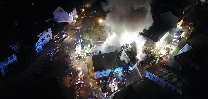Gro&szlig;einsatz in Ilfeld (Foto: S. Dietzel)