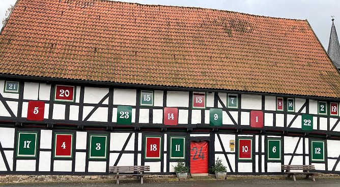 Das Ellricher Stadtmuseum pr&auml;sentiert sich als Adventskalender (Foto: Interessengemeinschaft des Stadtmuseums Ellrich)