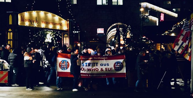 Montagsdemonstration in Nordhausen am 05. Dezember (Foto: agl)