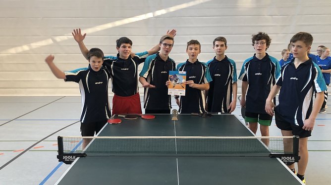 So sehen Sieger aus: Sch&uuml;ler des Schillergymnasiums (Foto: J.Eichhorn)