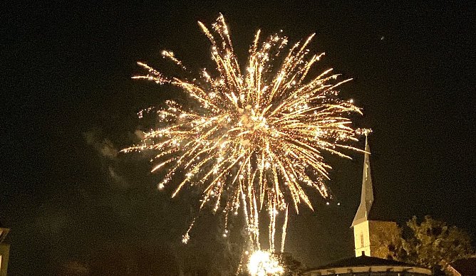 Feuerwerk auf dem Petersberg (Foto: Stadtverwaltung Nordhausen)