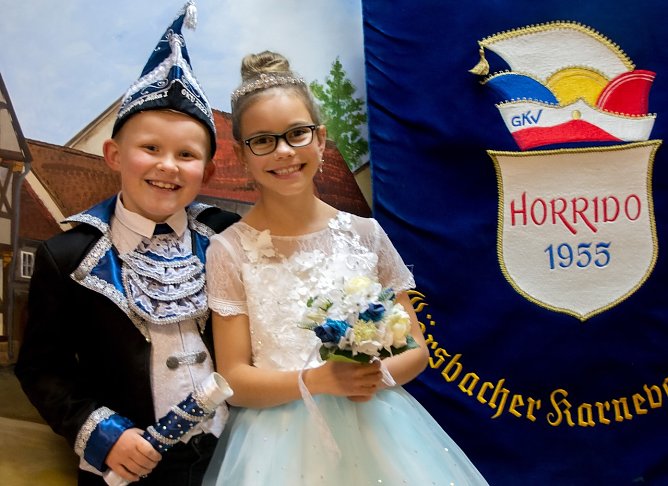 Kronprinz Mika I. und Prinzessin Frida I. - das Th&uuml;ringer Landeskinderprinzenpaar (Foto: Dorit Steinecke)