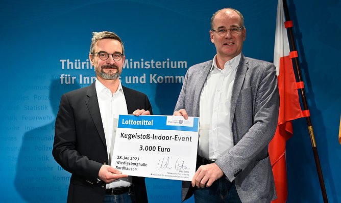Lottomittel für das Nordhausen-Indoor am 28. Januar (Foto: TMIK) Lottomittel für das Nordhausen-Indoor am 28. Januar (Foto: TMIK)