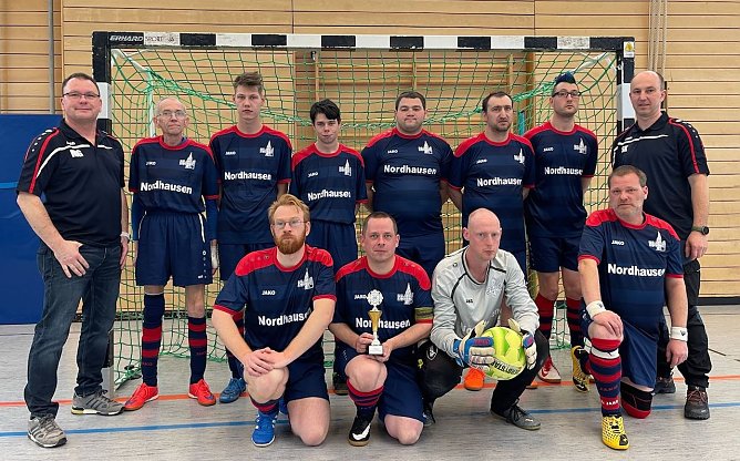 Erfolgreiche Fu&szlig;baller der Nordth&uuml;ringer Lebenshilfe (Foto: M.Ga&szlig;mann)