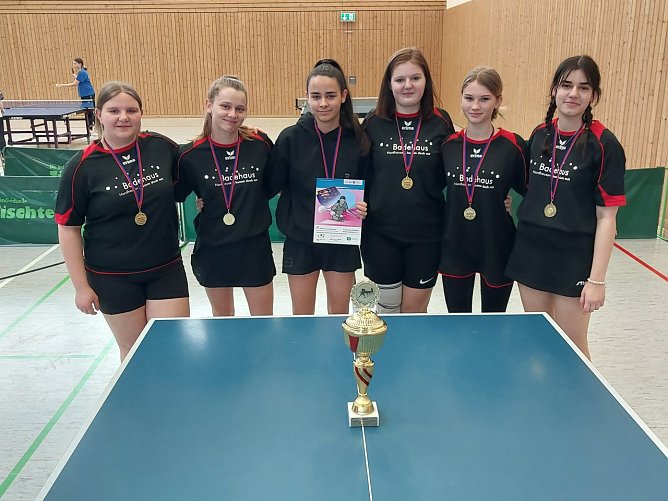 Die Herder-Damen haben sich wieder ins Bundesfinale gespielt (Foto: Herder-Gymnasium) Die Herder-Damen haben sich wieder ins Bundesfinale gespielt (Foto: Herder-Gymnasium)