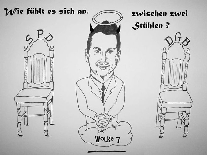 Karikatur (Foto: H. Buntfu&szlig;)