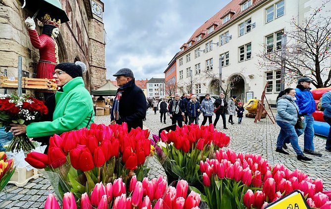 Bescher auf dem Wurstmarkt am Wochenende (Foto: Stadtverwaltung Nordhausen)