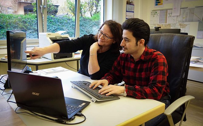 Andrea Rahmig und Koorosh Parvaz (Foto: SWG Nordhausen/Schedwill)