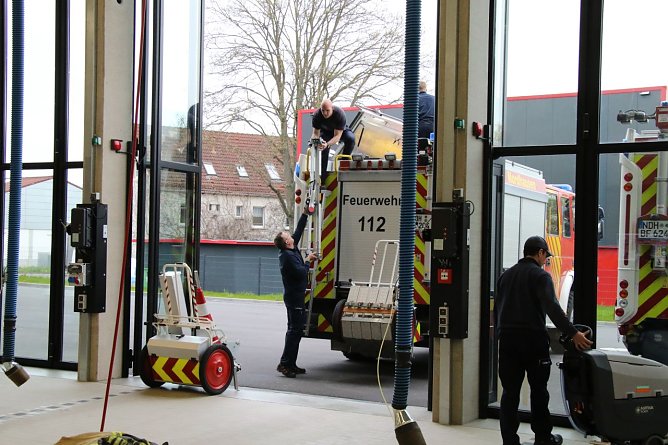 Mitte M&auml;rz ist die Berufsfeuerwehr eingezogen und ist laut Feuerwehrchef Schnik&ouml;th nahezu wunschlos gl&uuml;cklich (Foto: agl)