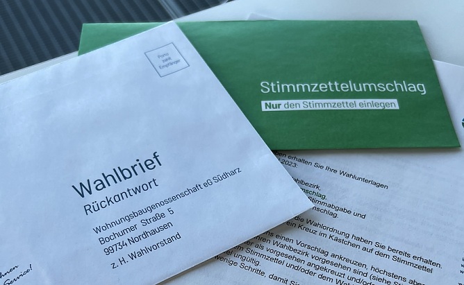 Die WBG bereitet die Wahl der Vertreterversammlung vor (Foto: WBG S&uuml;dharz)