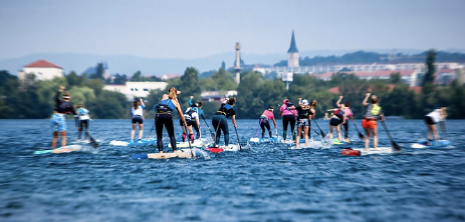 Der 3. Nordh&auml;user SUP-Cup am Sundh&auml;user See soll in diesem Jahr neben Profis auch Hobby-Paddler und Neugierige locken (Foto: Christoph Keil)