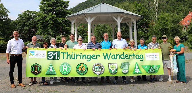 Das Organisationsteam des Th&uuml;ringer Wandertags (Foto: J.Piper)