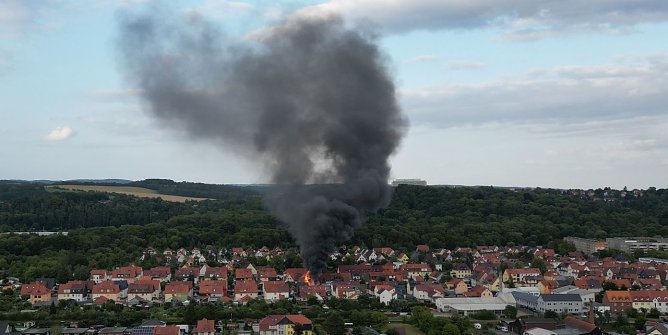 Feuer in Salza (Foto: nnz)