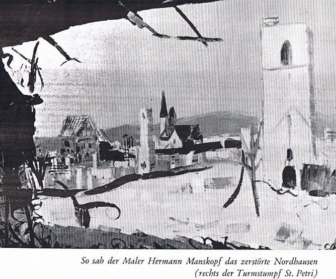 Zerst&ouml;rtes Nordhausen (Foto: Manskopf)