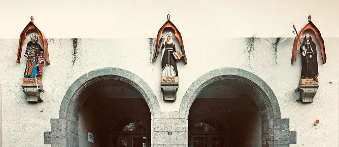 Geht es nach Wolfgang M&uuml;ller, w&uuml;rden die drei Nordh&auml;user Ottonen am Neuen Rathaus einen Platz finden. In das Modell hat M&uuml;ller viel Arbeit gesteckt, final ist das als Entwurf aber nicht. (Foto: Wolfgang M&uuml;ller)