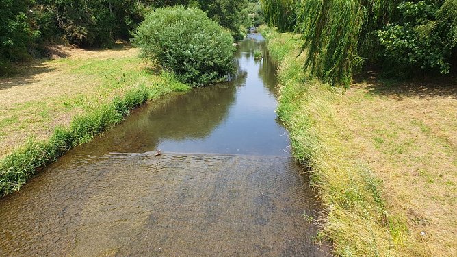 Niedrige Pegel auch im Landkreis Nordhausen (Foto: H. M&uuml;ller)