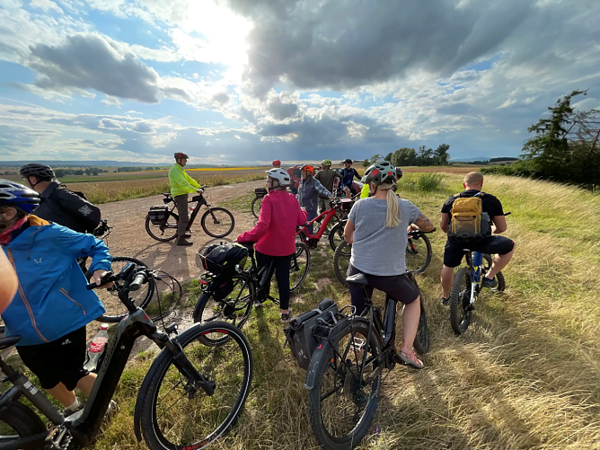 Zwischendurch genoss man auch einmal Sonnenschein (Foto: Burkhard Schmidt)